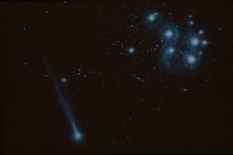 Paul Doherty Prediction: Comet And Pleiades, 16 Nov 1985