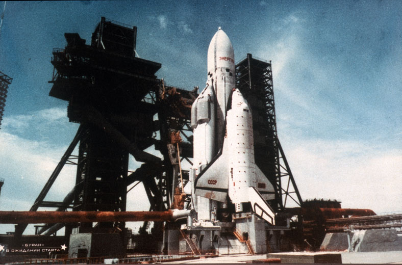 Energia And Buran On Launch Pad, November 1988