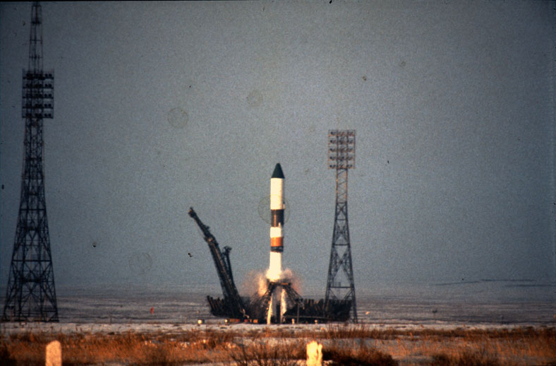 Telephoto Shot Of Progress M-7 Launch
